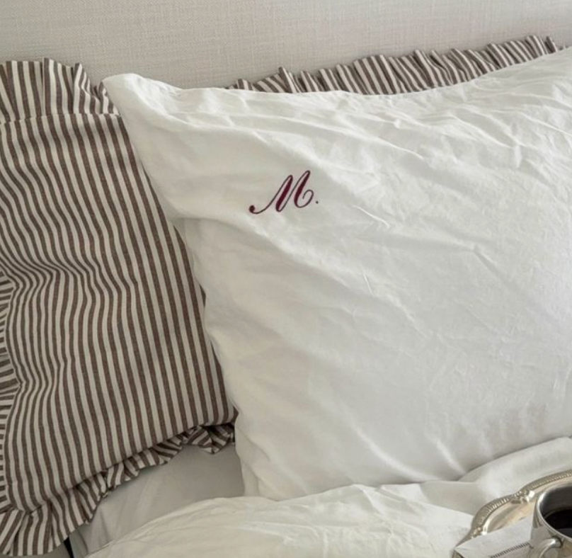 Sleep Sweet Cotton Monogram Pillowcase (2)