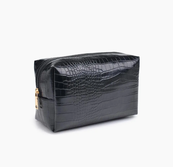 Brown Crocette: Monogram Bag